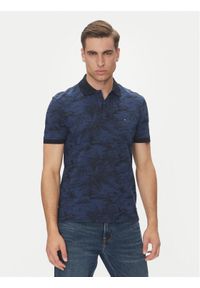 TOMMY HILFIGER - Tommy Hilfiger Polo MW0MW38475 Granatowy Regular Fit. Typ kołnierza: polo. Kolor: niebieski. Materiał: bawełna #1