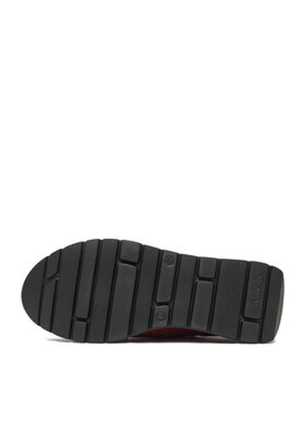Remonte Sneakersy D2V00-35 Bordowy. Kolor: czerwony. Materiał: skóra