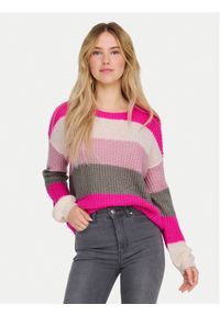 JDY Sweter Badut 15211499 Różowy Regular Fit. Kolor: różowy. Materiał: syntetyk