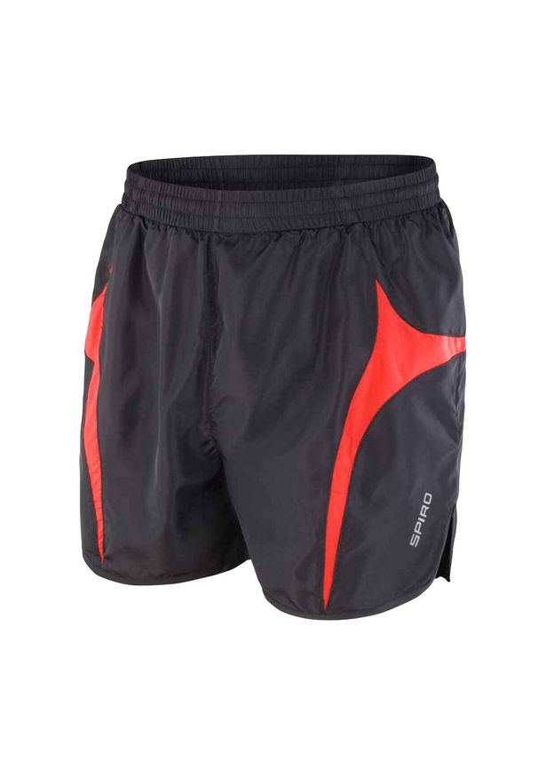 SPIRO - Spodenki Do Biegania Dla Dorosłych Unisex MicroLite. Kolor: czerwony, wielokolorowy, czarny. Sport: turystyka piesza