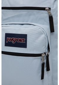 JanSport - Jansport plecak duży gładki. Kolor: niebieski. Wzór: gładki #5