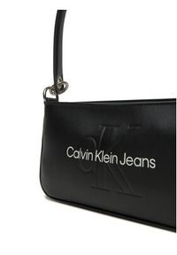 Calvin Klein Jeans Torebka Sculpted Shoulder Pouch25 Mono K60K610679 Czarny. Kolor: czarny. Materiał: skórzane