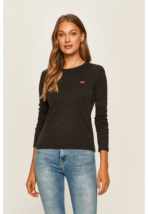 Levi's® - Levi's - Longsleeve 69555.0014-Blacks. Okazja: na spotkanie biznesowe, na co dzień. Kolor: czarny. Materiał: dzianina. Długość rękawa: długi rękaw. Wzór: aplikacja. Styl: biznesowy, casual