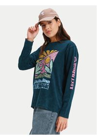 Roxy Bluzka Hangloose Washed ERJZT06028 Czarny Relaxed Fit. Kolor: czarny. Materiał: bawełna #4