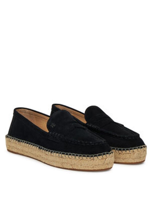 Lauren Ralph Lauren - LAUREN RALPH LAUREN Espadryle Luize 802953958003 Czarny. Kolor: czarny. Materiał: zamsz, skóra