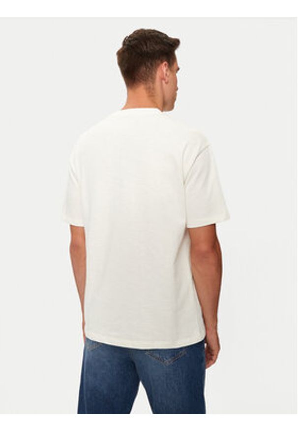 Guess T-Shirt Z4BI00 KCE21 Écru Regular Fit. Materiał: bawełna