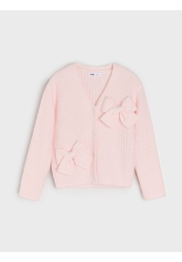 Sinsay - Sweter z domieszką wełny - różowy. Kolor: różowy. Materiał: wełna