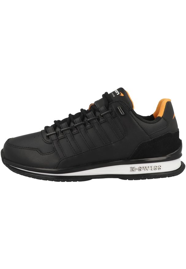 Buty do chodzenia męskie K-Swiss Rinzler Gt X Mclaren. Kolor: czarny. Materiał: materiał, tkanina, syntetyk. Szerokość cholewki: normalna. Sport: turystyka piesza
