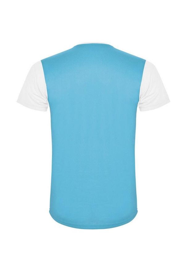 ROLY - Koszulka Sportowa Z Krótkim Rękawem Dla Dorosłych Unisex Detroit. Kolor: niebieski, wielokolorowy, biały. Długość rękawa: krótki rękaw. Długość: krótkie. Sport: turystyka piesza