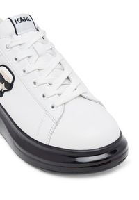Karl Lagerfeld - KARL LAGERFELD Sneakersy Kapri Kushion KL62630N Biały. Kolor: biały. Materiał: skóra #4