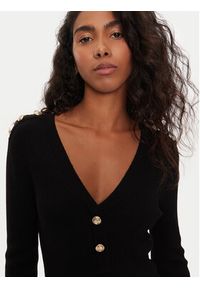 Morgan Sukienka dzianinowa 242-RMBROOK Czarny Slim Fit. Kolor: czarny. Materiał: wiskoza #5