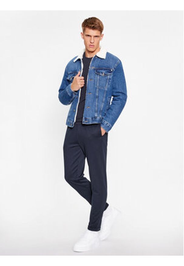 Only & Sons Spodnie materiałowe 22026403 Granatowy Comfort Fit. Kolor: niebieski. Materiał: syntetyk