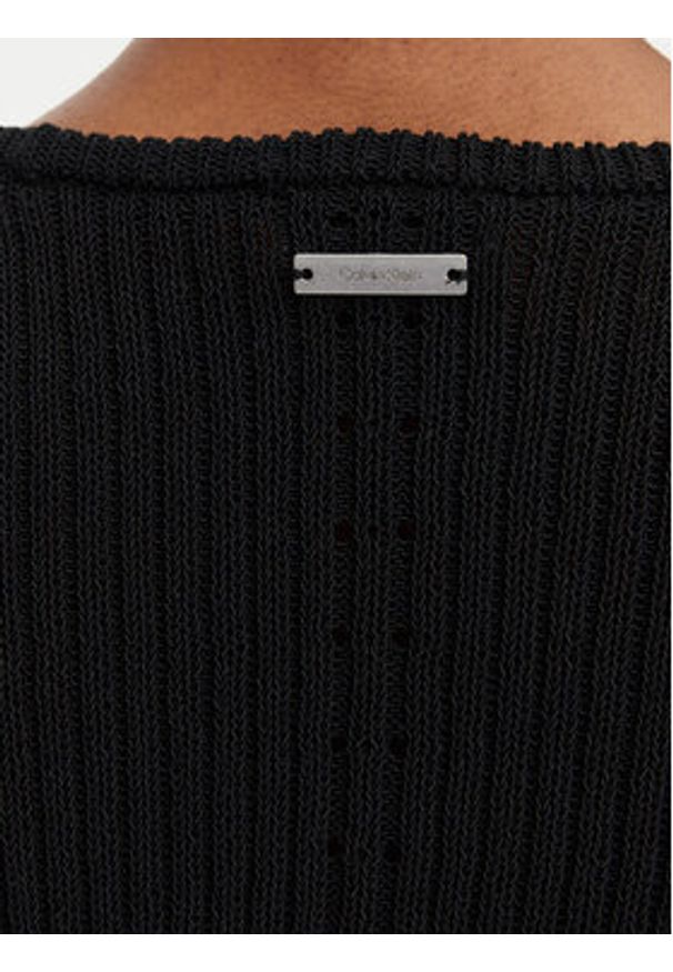 Calvin Klein Jeans Kardigan LV047G317G Czarny Classic Fit. Kolor: czarny. Materiał: syntetyk
