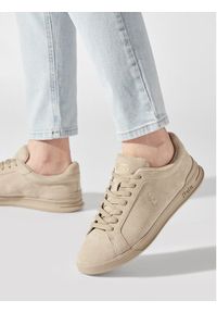 Polo Ralph Lauren Sneakersy Hrt Ct Ii 809877601001 Beżowy. Kolor: beżowy. Materiał: skóra, zamsz #4