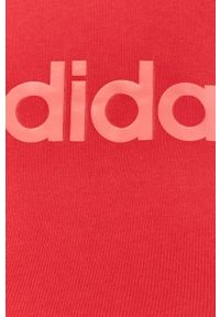 Adidas - adidas - Komplet. Kolor: różowy. Materiał: bawełna, poliester, dzianina, elastan. Wzór: nadruk #8