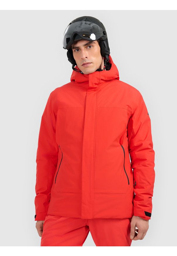 4f - 4F Kurtka narciarska membrana 8000 męska - czerwona 3XL. Kolor: czerwony. Materiał: poliester, materiał. Sezon: zima