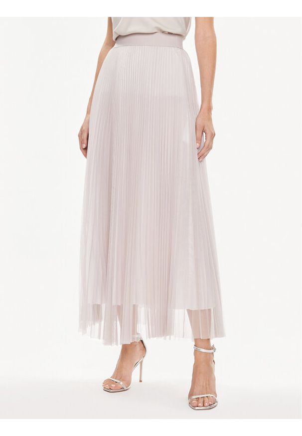 Imperial Spódnica plisowana GHK7HQCP Écru Regular Fit. Materiał: syntetyk