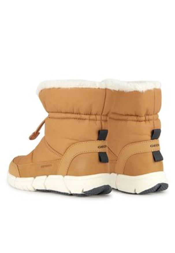 Geox Śniegowce J Flexyper Girl B Ab J36APB 0FUME C2006 D Żółty. Kolor: żółty. Materiał: skóra