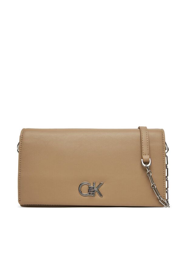 Torebka Calvin Klein. Kolor: beżowy