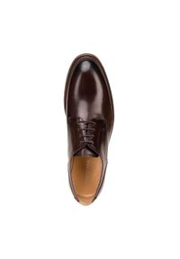 Wittchen - Męskie buty derby skórzane z kontrastową wstawką. Okazja: do pracy, na co dzień. Materiał: skóra. Wzór: aplikacja, gładki. Styl: casual, elegancki #5