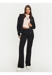 Guess Jeans Bluza GJ ZIP HOOD REG MINI W4YQ03 KC811 Czarny Regular Fit. Kolor: czarny. Materiał: bawełna
