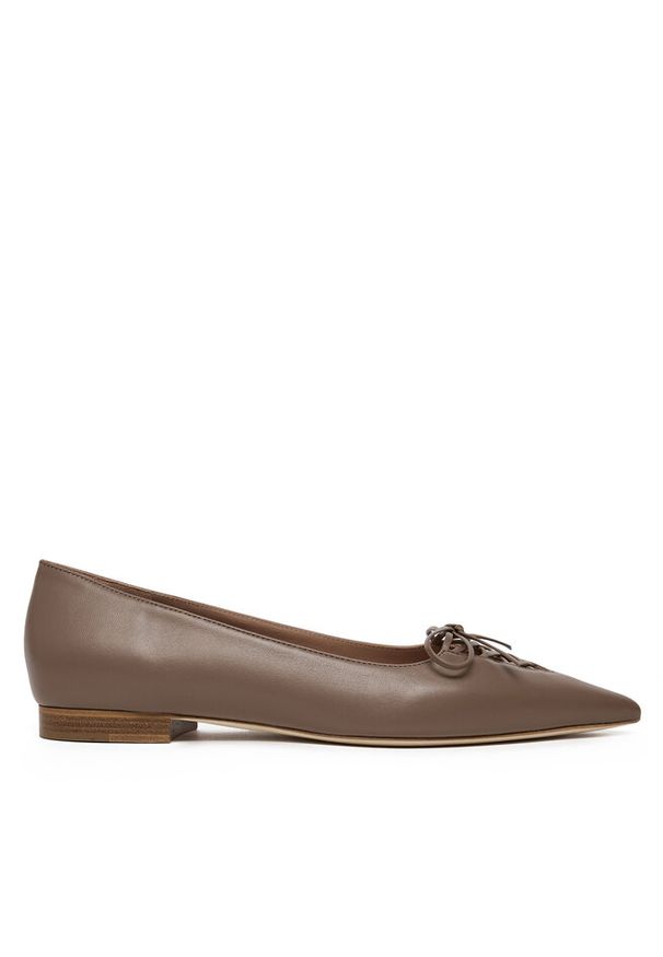 Baleriny MALONE SOULIERS. Kolor: brązowy