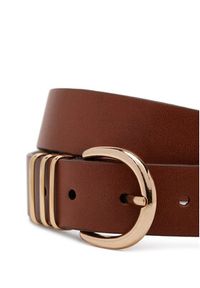 Vero Moda Pasek Damski 10312664 Brązowy. Kolor: brązowy. Materiał: skóra #3