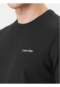 Calvin Klein T-Shirt Micro Logo LV04LC255G Czarny Regular Fit. Kolor: czarny. Materiał: bawełna #2