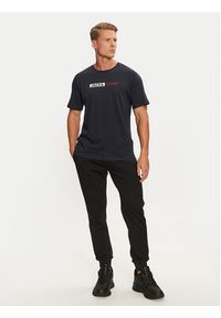 Jack & Jones - Jack&Jones T-Shirt Corp 12233999 Granatowy Standard Fit. Kolor: niebieski. Materiał: bawełna