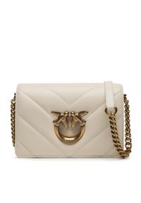 Pinko Torebka Love Click Mini AI 23-24 PLTT 100067 A136 Écru. Materiał: skórzane