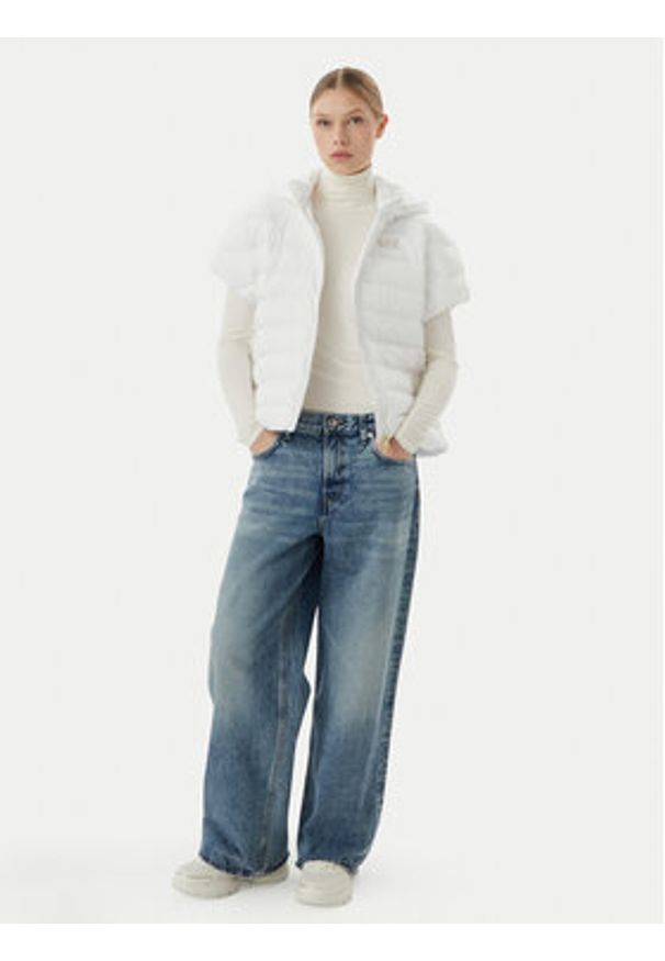 EA7 Emporio Armani Bezrękawnik 7W000477 AF12476 U0002 Biały Regular Fit. Kolor: biały. Materiał: syntetyk. Długość rękawa: bez rękawów