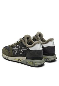 Premiata Sneakersy Mick 6566M Khaki. Kolor: brązowy. Materiał: skóra, zamsz #6