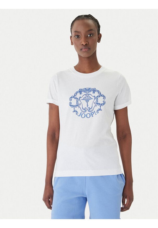JOOP! T-Shirt Tulya 30102074 Biały Regular Fit. Kolor: biały. Materiał: bawełna