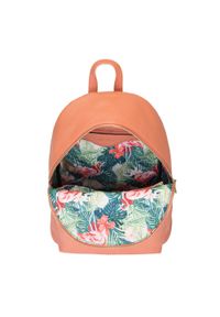 Wittchen - Damski plecak miejski z kolorową podszewką. Kolor: pomarańczowy. Materiał: skóra ekologiczna. Wzór: kolorowy. Styl: wakacyjny, klasyczny #5