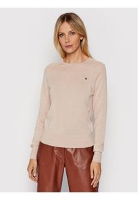 Ted Baker Sweter Averiii 256098 Beżowy Regular Fit. Kolor: beżowy. Materiał: wełna