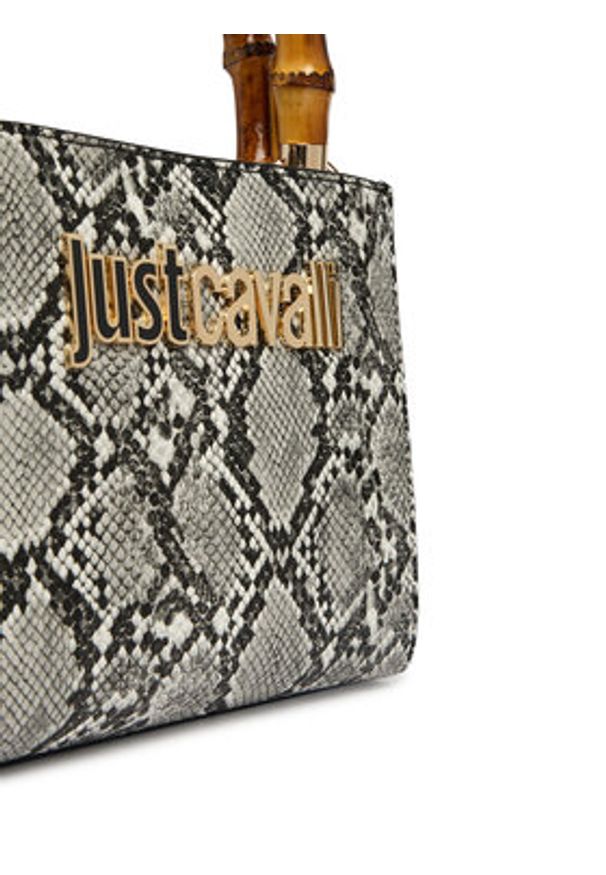 Just Cavalli Torebka 80RA4BD2 ZSD84 Szary. Kolor: szary. Materiał: skórzane