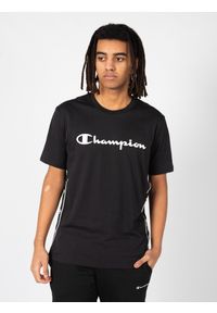 Champion T-Shirt | 217835 | Mężczyzna | Czarny. Okazja: na co dzień. Kolor: czarny. Materiał: bawełna. Wzór: nadruk. Styl: sportowy, casual