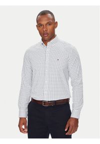 TOMMY HILFIGER - Tommy Hilfiger Koszula Performance MW0MW39680 Biały Regular Fit. Kolor: biały. Materiał: syntetyk