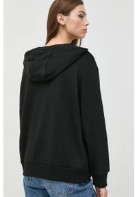 Armani Exchange bluza 6LYM36.YJ3NZ damska kolor czarny z kapturem z aplikacją. Typ kołnierza: kaptur. Kolor: czarny. Materiał: włókno. Wzór: aplikacja #5
