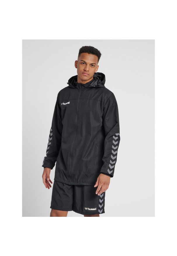 Kurtka Hummel Authenctic All-Weather. Kolor: czarny, wielokolorowy, biały. Sport: outdoor, piłka ręczna