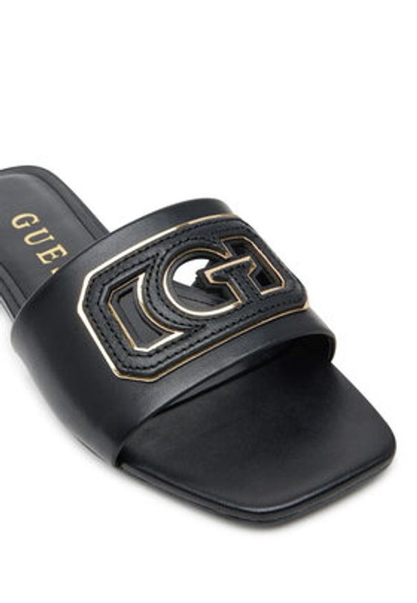 Guess Klapki FLJTAR LEA19 Czarny. Kolor: czarny. Materiał: skóra