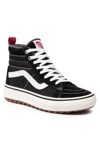 Sneakersy Vans - Sk8-Hi Mte-1 VN0A5HZY6BT1 Black/True White. Kolor: czarny. Materiał: zamsz, skóra, materiał. Model: Vans SK8 #1