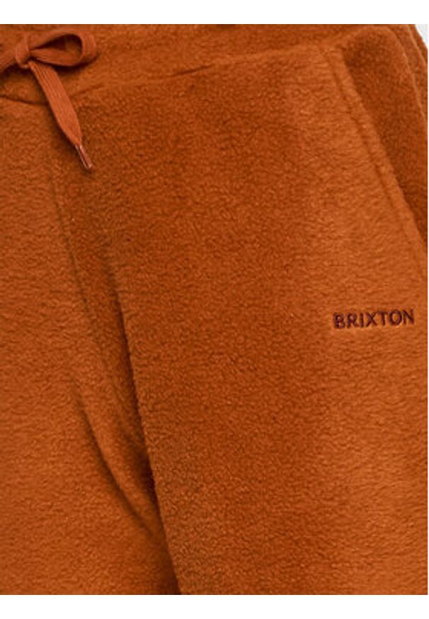 Brixton Spodnie dresowe Weekender 22330 Pomarańczowy Regular Fit. Kolor: pomarańczowy. Materiał: syntetyk
