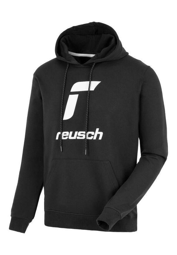 Bluza dresowa męska Reusch Hoodie. Kolor: czarny. Materiał: dresówka