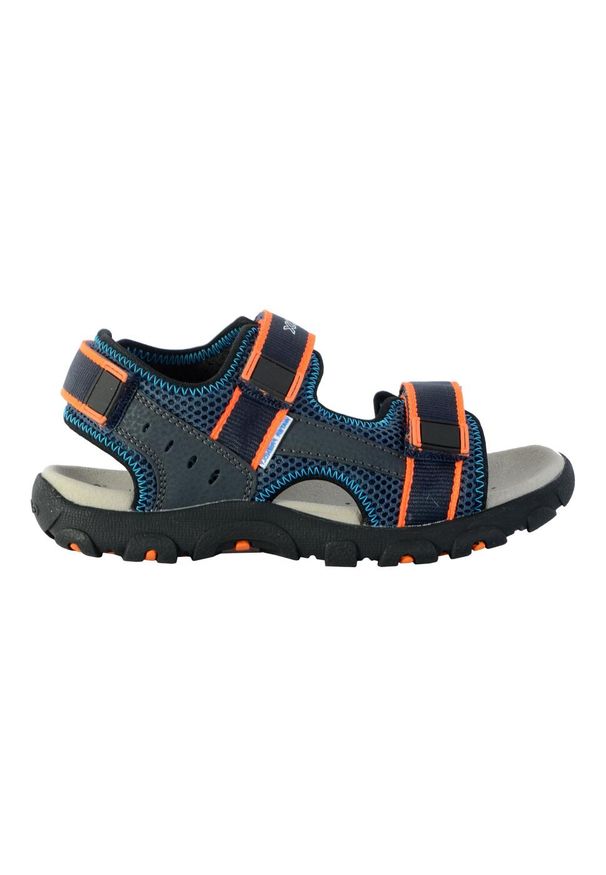 Geox - Sandały GEOX JR SANDAL STRADA A Niebieski. Kolor: niebieski. Materiał: syntetyk, skóra. Sezon: lato