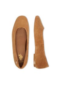 U.S. Polo Assn. Baleriny EO-AYOLY001W/6S1 Brązowy. Kolor: brązowy. Materiał: zamsz, skóra #6