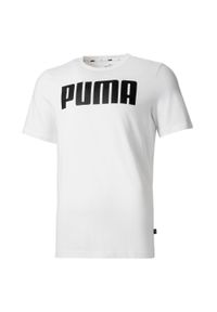 Puma Koszulka Ess 84722302. Kolor: biały, wielokolorowy, czarny