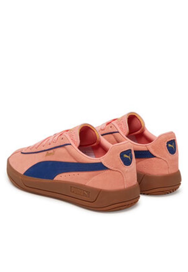 Puma Sneakersy Club Klassika SD 400718 04 Różowy. Kolor: różowy. Materiał: skóra, zamsz
