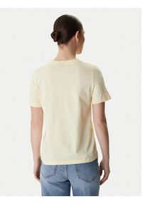 Vero Moda T-Shirt Paulina 10316991 Żółty Regular Fit. Kolor: żółty. Materiał: bawełna #5