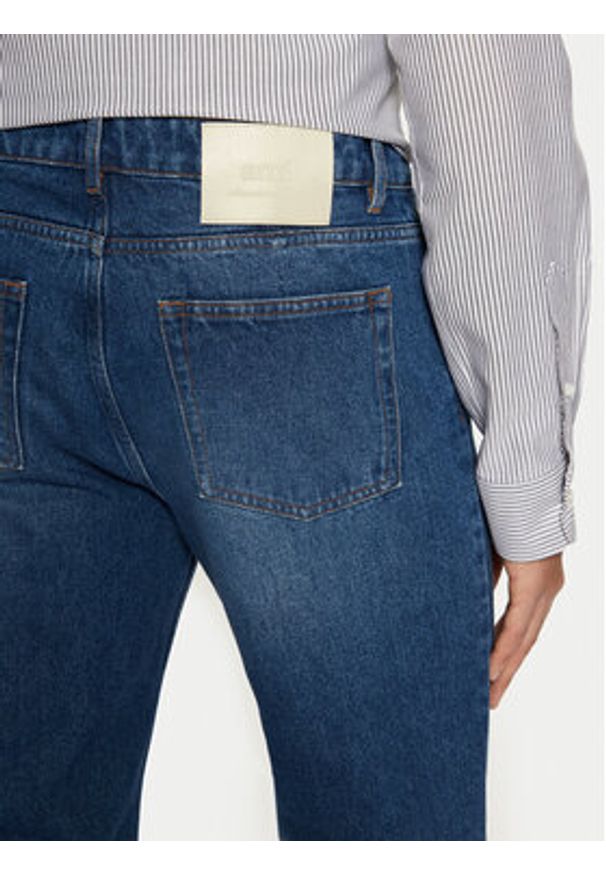 AMI PARIS Jeansy UTR500.DE0025 Niebieski Straight Leg. Kolor: niebieski